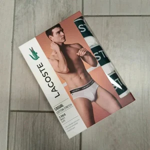 Lacoste 3 x Slip uomo bianche taglia L