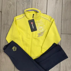 Lotto tuta completa felpa e pantaloni bimba 5-6 anni 104-116 cm