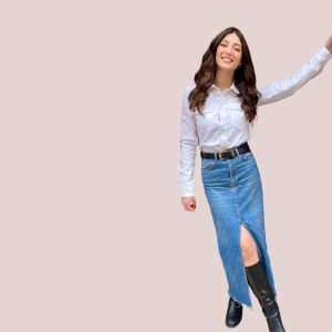 Camicia Texana Donna in Denim Dallas 059 – Stile Western Made in Italy