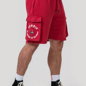 Pantaloncini cargo larghi lavati LEGACY 787 rossi