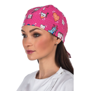 Bandana Dentista CONF. CAPPELLO Dentini Rosa
