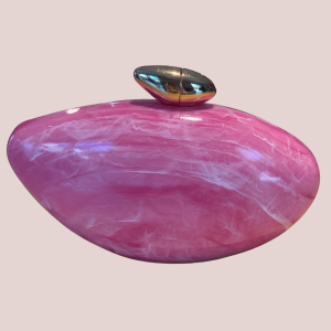 Clutch rigida Audrey effetto marmo