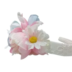 Coroncina Petit ragazza pizzo sangallo