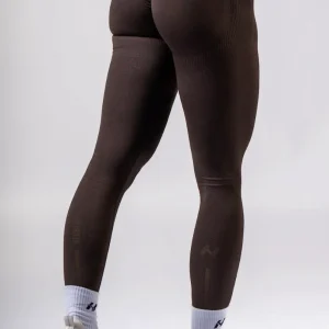 Leggings push-up a vita alta Nebbia Power 888 - Marrone scuro