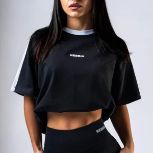 Maglietta da allenamento rilassata Nebbia Power 894 - Nera