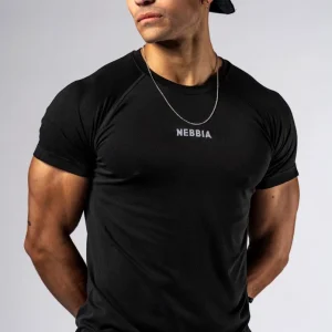 Maglia a maniche corte senza cuciture da uomo Nebbia Power 900 - Nero