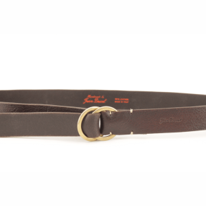 Cintura Chicago in pelle con anello in ottone – Made in Italy