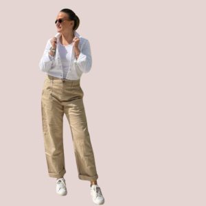 Baggy Fatigue 347 in misto lino