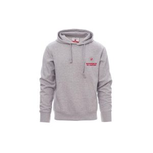 Felpa con cappuccio Grigio Melange UDS 00370P