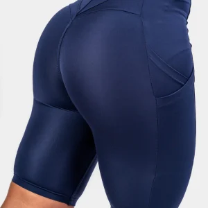 Pantaloncini da ciclista a vita alta 10″ GYM THERAPY Blu scuro 628