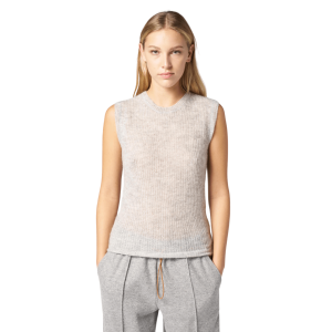 Canotta in alpaca con micro paillettes – Donna – Made in Italy