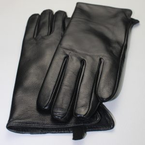 <b> GUANTI DONNA </b>  Guanti in vera pelle nero da donna con interno in pelo