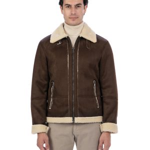 <b> AVIATORE </b>  Bomber da uomo scamosciato T. Moro Shearling Style