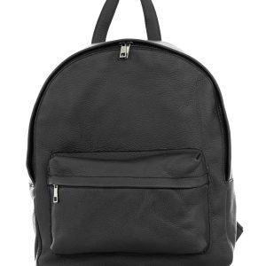 <b>TORINO </b>  Zaino Unisex in vera pelle nero
