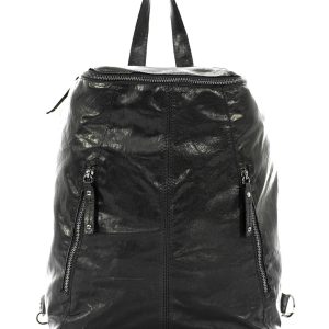 <b>FIRENZE</b>  Zaino Unisex in vera pelle nero