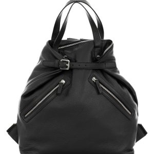 <b>ROMA</b>  Zaino Unisex in vera pelle nero